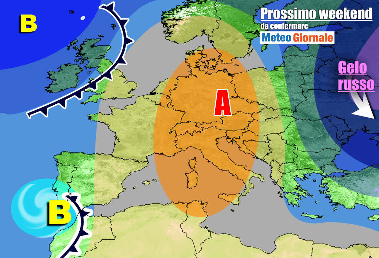 Anticiclone in grande spolvero dal prossimo weekend