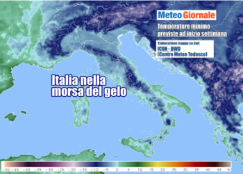 Ondata di gelo, Italia piomba nel freezer: le temperature gelide previste