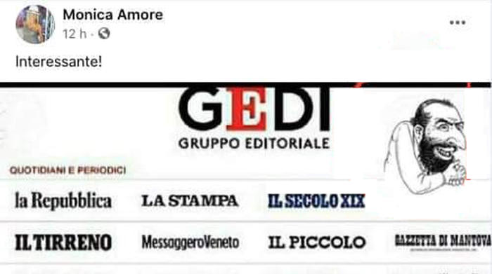 Post antisemita, Amore indagata per diffamazione