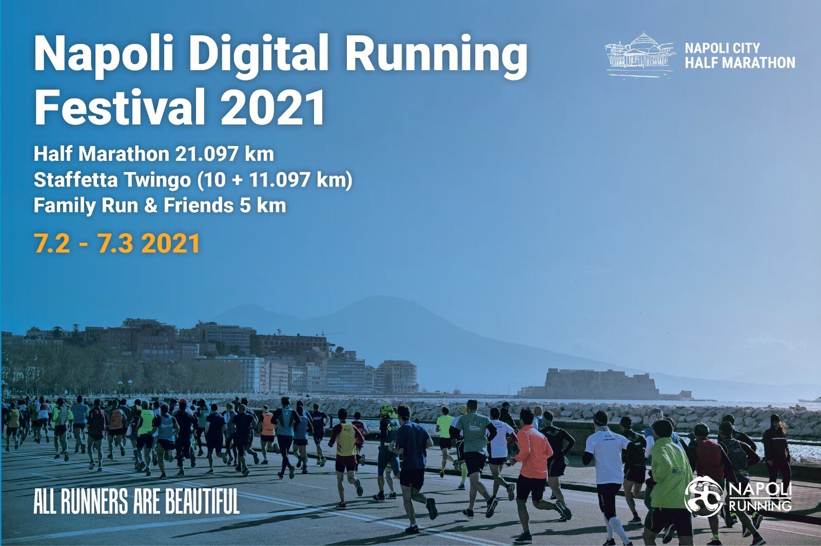 Prorogate al 7 marzo le iscrizioni del Napoli Digital Running Festival