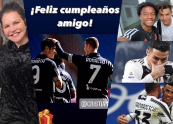 Ronaldo, da mamma Dolores a Dybala e Cuadrado: “Buon compleanno”