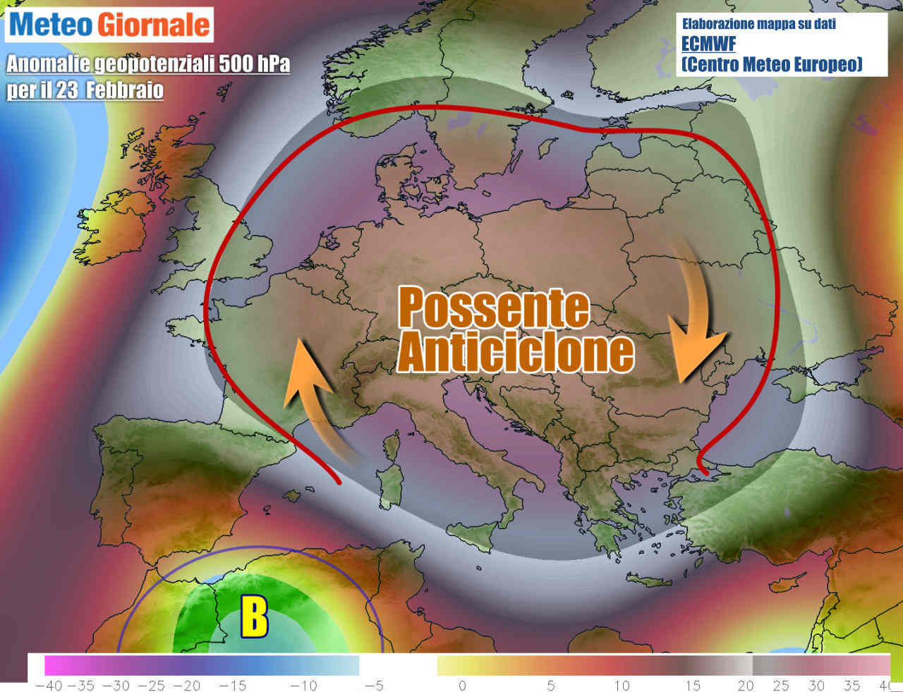 Scudo anticiclonico potente nella prima parte della prossima settimana