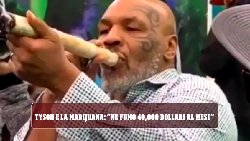 Tyson e la marijuana: “Ne fumo circa 40 mila dollari al mese”