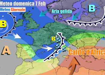 Verso grande svolta nel weekend: ritorno del MALTEMPO con pioggia e neve