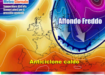 Weekend con primi cenni di cambiamento meteo, dopo strapotere anticiclone