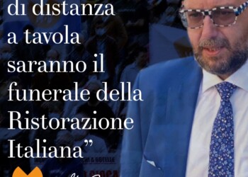 Covid: Bianchini, due metri di distanza al ristorante? È il funerale del comparto dell’ospitalità a tavola