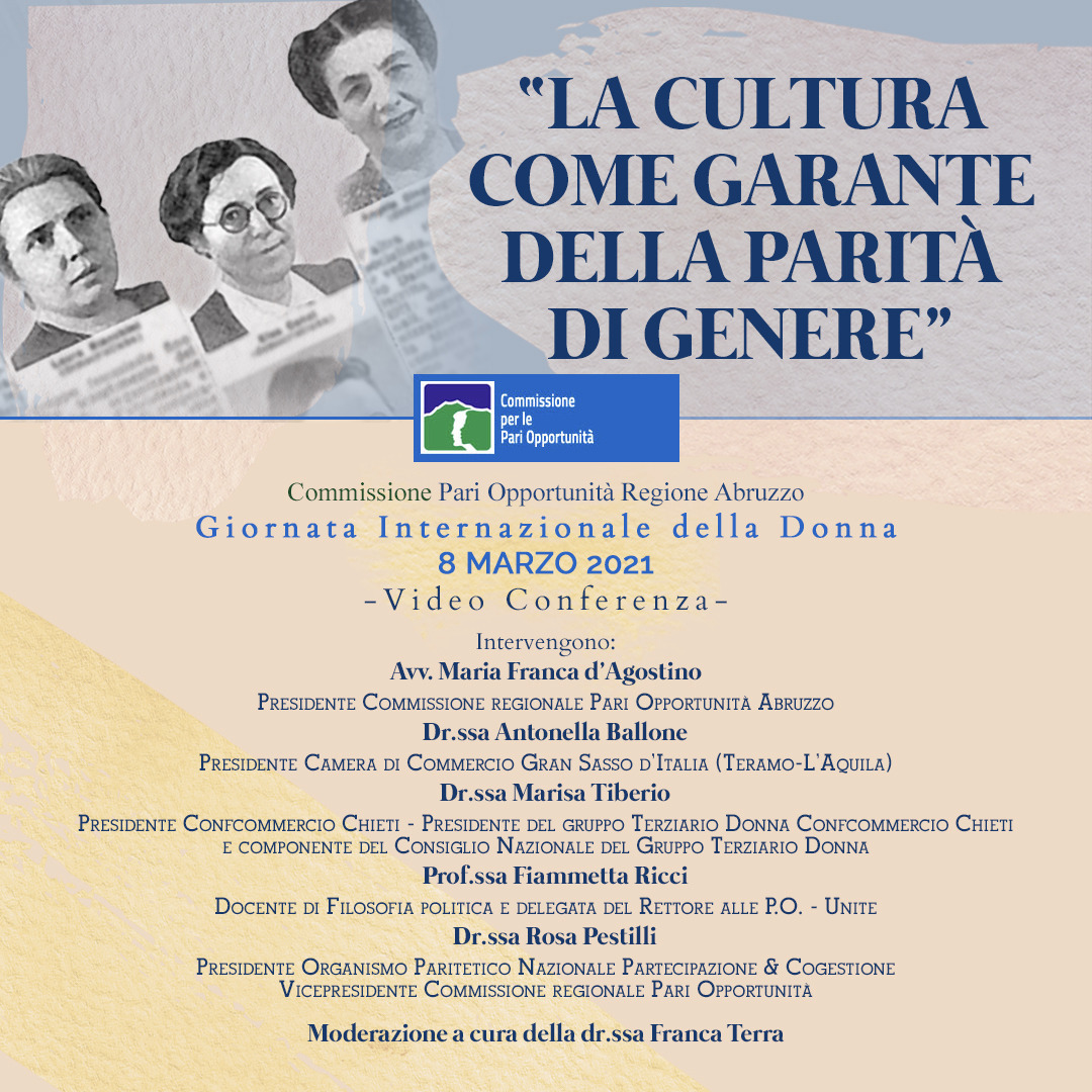“La cultura come garante della parità di genere” – Giornata Internazionale della donna
