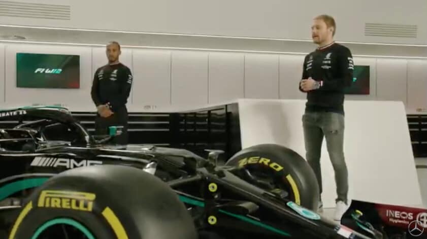 Nuova Mercedes W12: la presentazione con Hamilton e Bottas per il Mondiale 2021