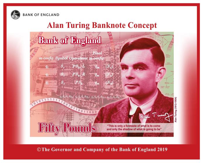 Gb: ecco la banconota col volto di Turing, matematico eroe