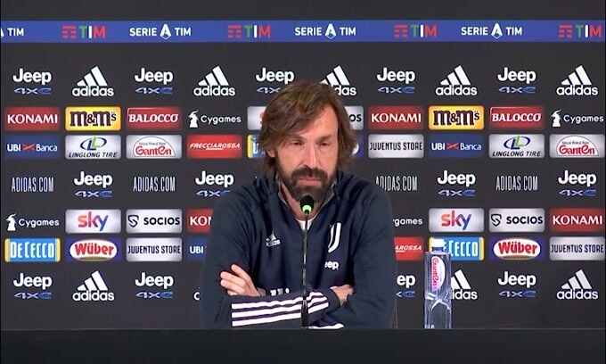 Pirlo: "Chiesa seconda punta? No. Speranza Morata"