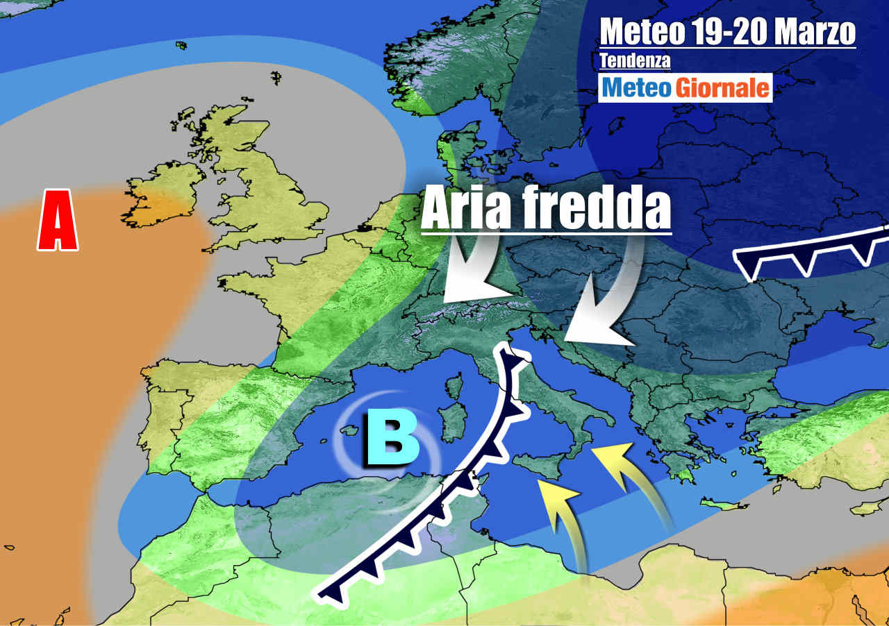 Evoluzione meteo ultima parte di settimana