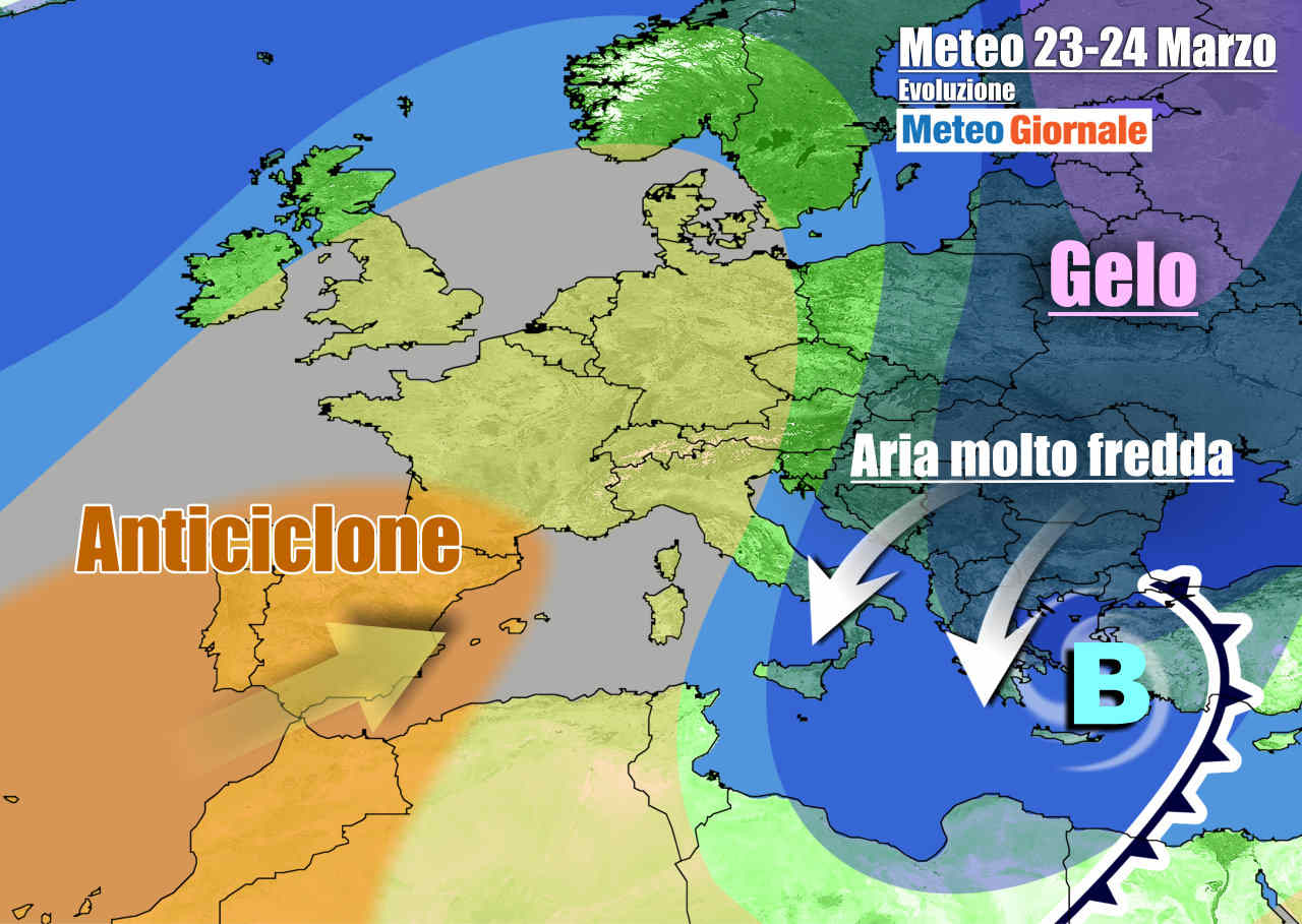 Evoluzione meteo dopo inizio settimana