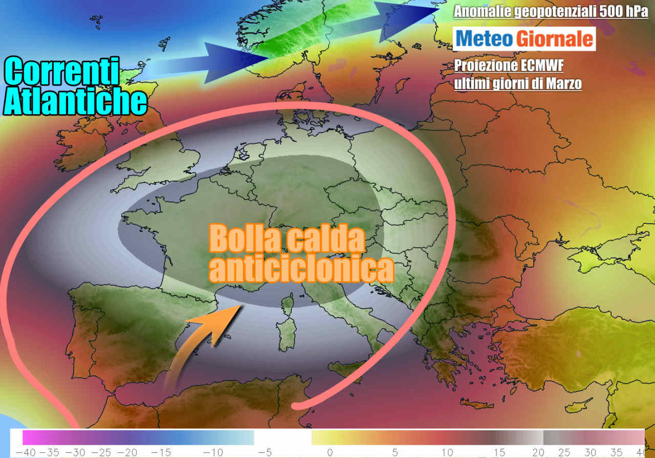 Tendenza per gli ultimi giorni di marzo