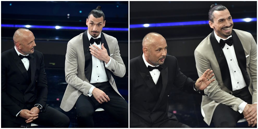 Ibrahimovic e Mihajlovic cantano "Io vagabondo" a Sanremo!