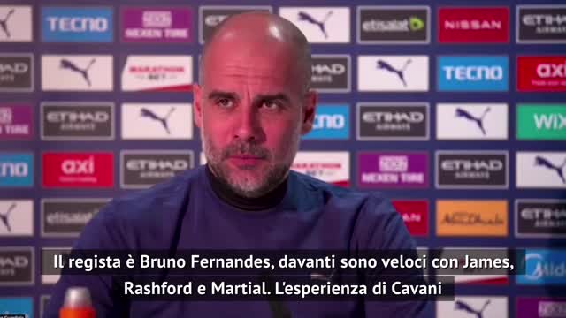 Guardiola: "Cavani? Tra i giocatori che stimo di più"