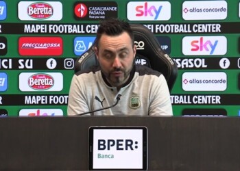 Sassuolo, De Zerbi: “Le 100 panchine mi danno ancora più responsabilità”