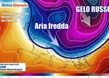 Stravolgimento meteo, nel weekend torna l’inverno con freddo e neve