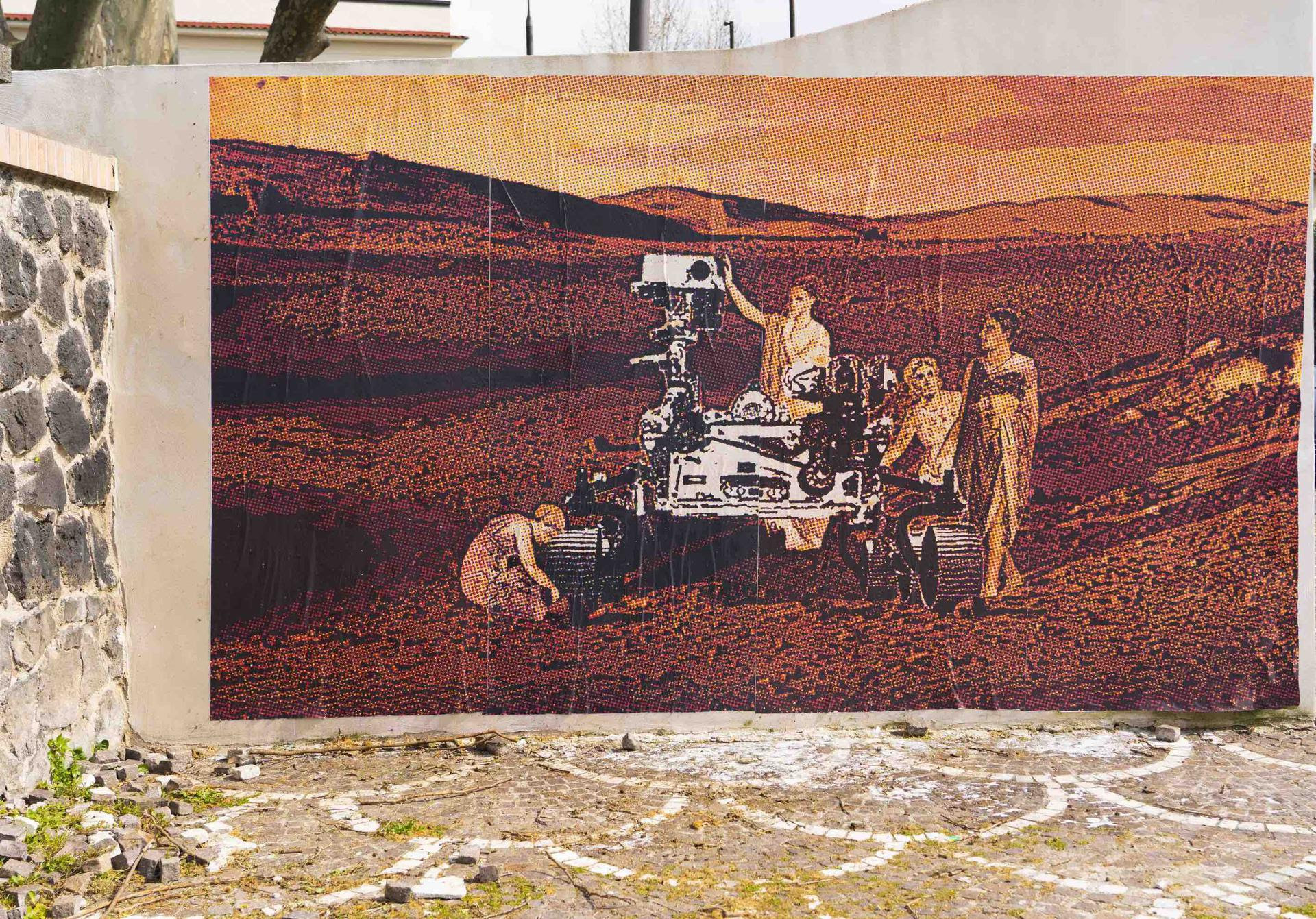 “RED ZONE” la Street Art di Nello Petrucci mette in comunicazione Pompei con Marte