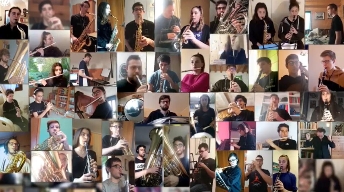 L’inno d’Italia suonato a distanza per celebrare il 17 marzo