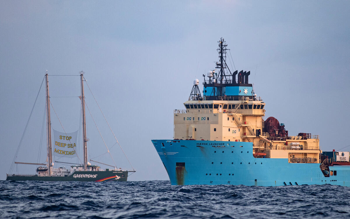 GREENPEACE IN AZIONE PER LA PRIMA VOLTA IN MARE CONTRO L’INDUSTRIA MINERARIA CHE VUOLE SFRUTTARE I FONDALI DELL’OCEANO PACIFICO