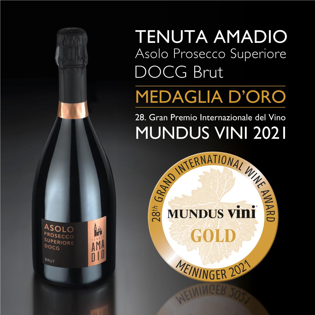 TENUTA AMADIO:  DOPPIO ORO A MUNDUS VINI 2021