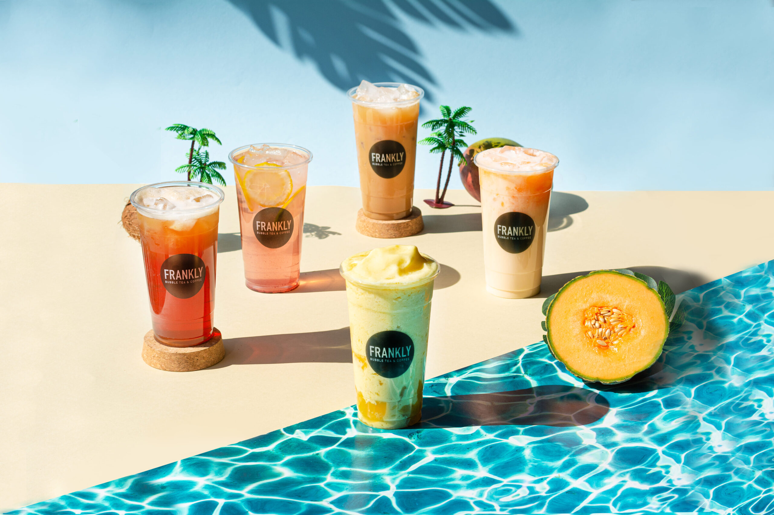 DAL LIMONE AL COCCO FINO AL MELOGRANO: DA FRANKLY ECCO LE NUOVE PROPOSTE DI BUBBLE TEA