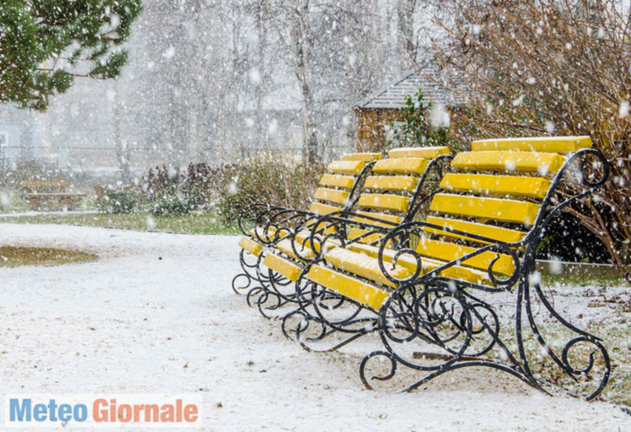 Quando la neve cade ad aprile, a volte in modo eccezionale fino in pianura