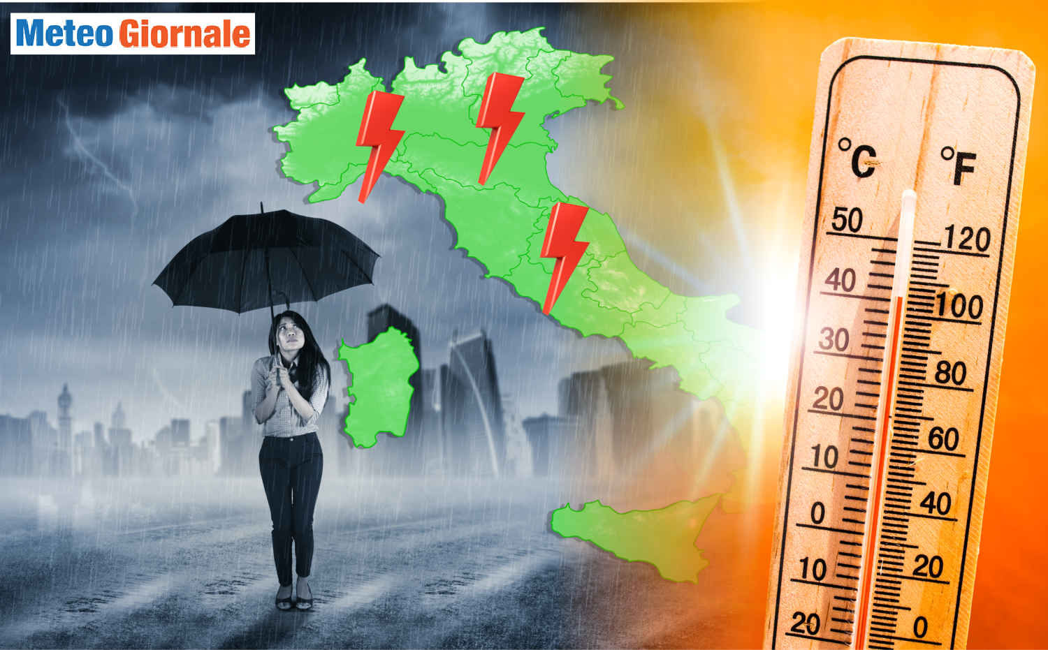 Meteo sempre più estremo per i cambiamenti del clima.