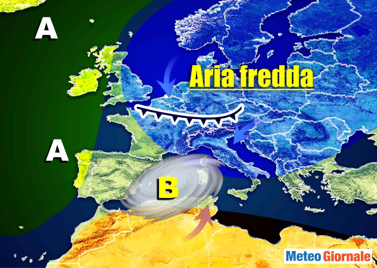 Evoluzione meteo con possibilità di burrasche.