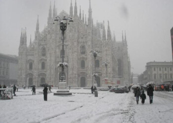 La NEVE storica di Aprile fin su Milano