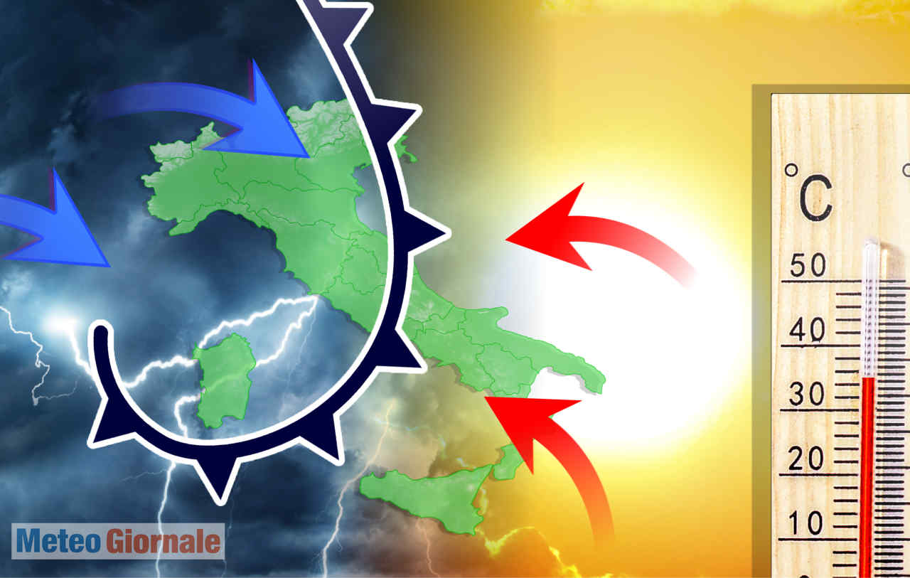 meteo maggio con bufere e caldo