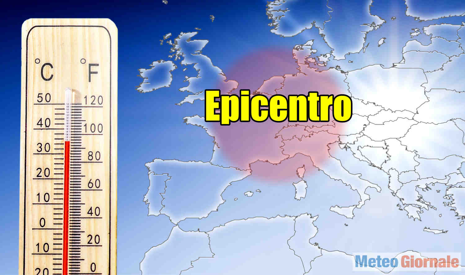 Meteo con rischio caldo estremo si concentra da oltre 20 anni su parte d'Europa.