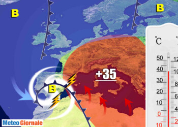 Meteo con “pericolo” Spagna per innesco CALDO africano