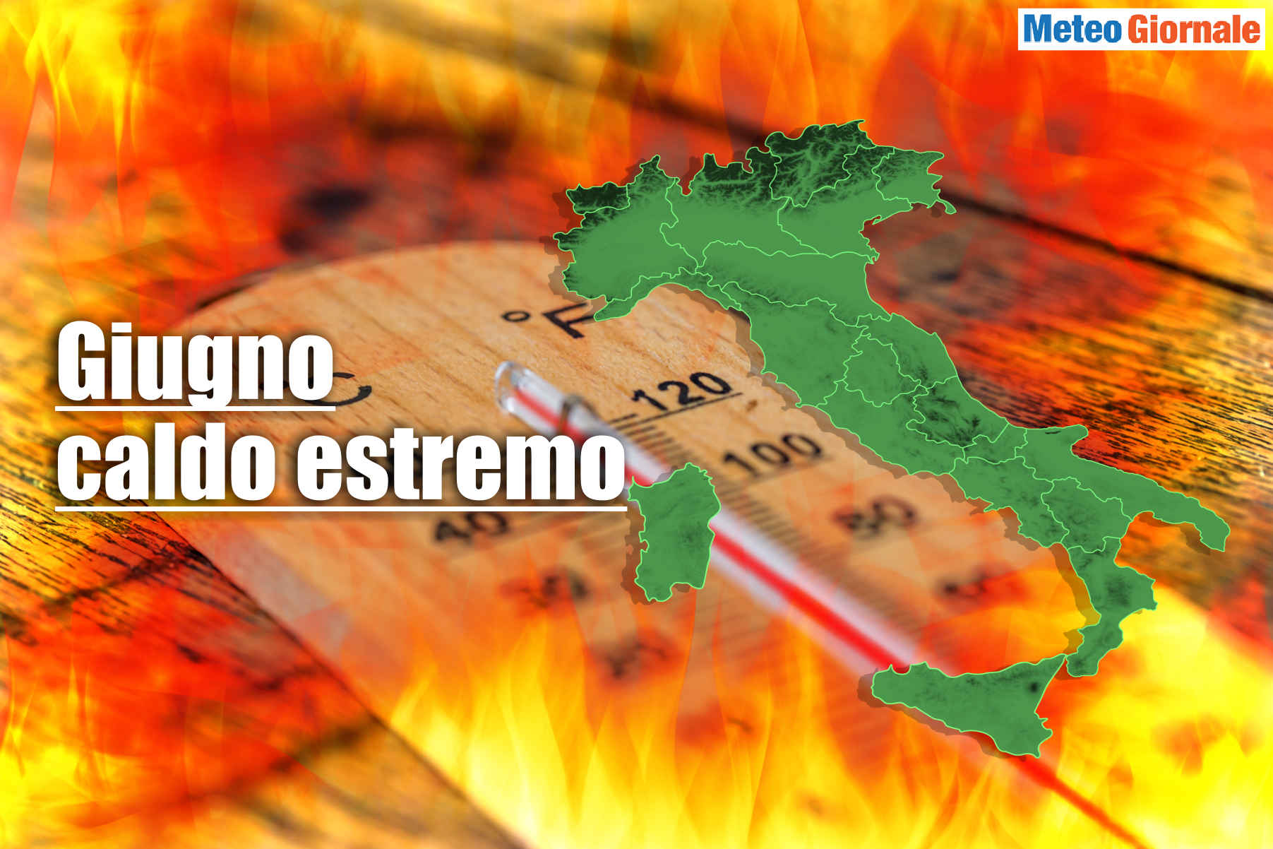 Meteo Giugno con caldo estremo.