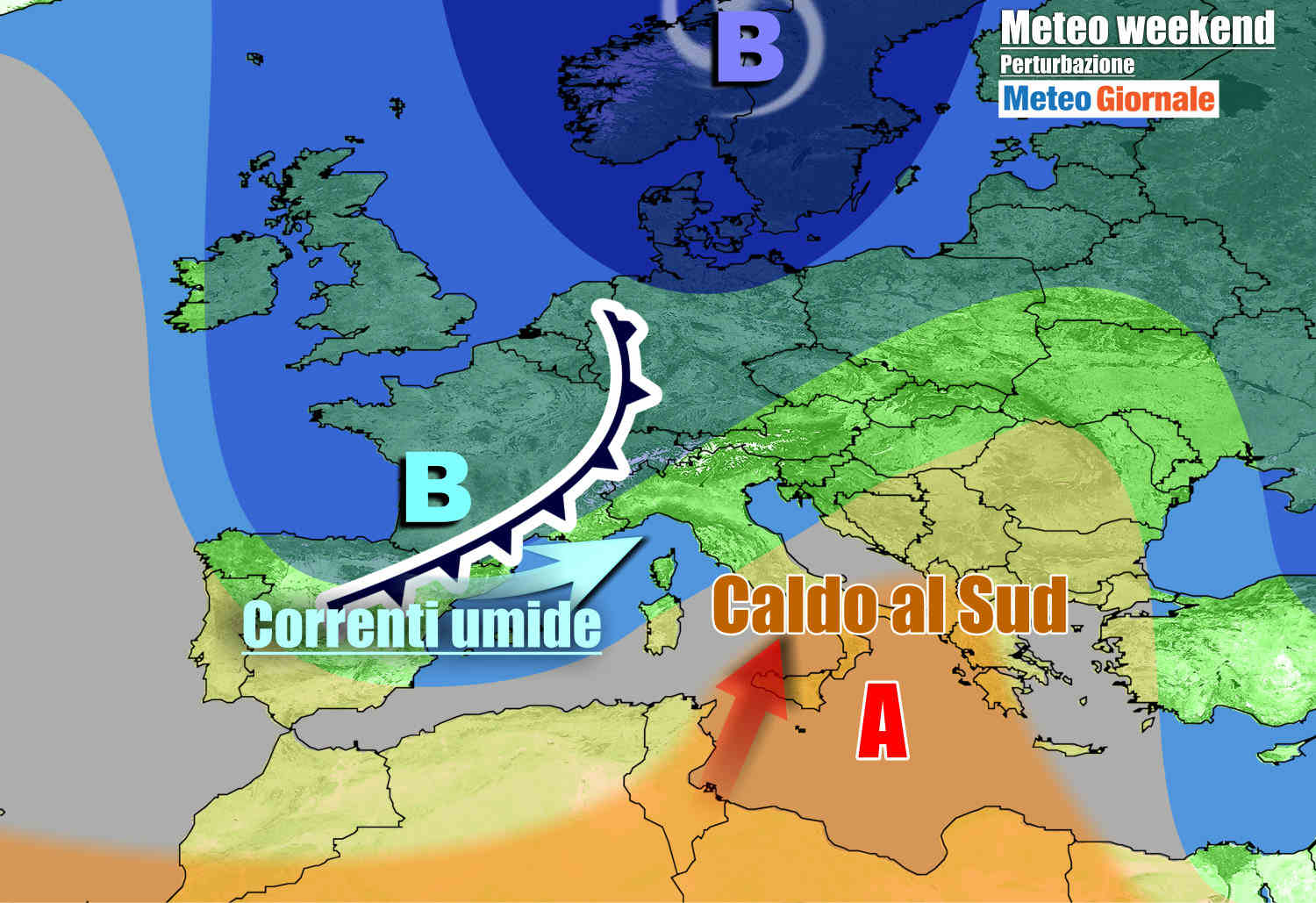 METEO Italia. Weekend maltempo su parte d’Italia, poi ancora freddo e neve