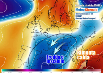 Meteo weekend freddo e turbolento, NEVE ancora a quote basse