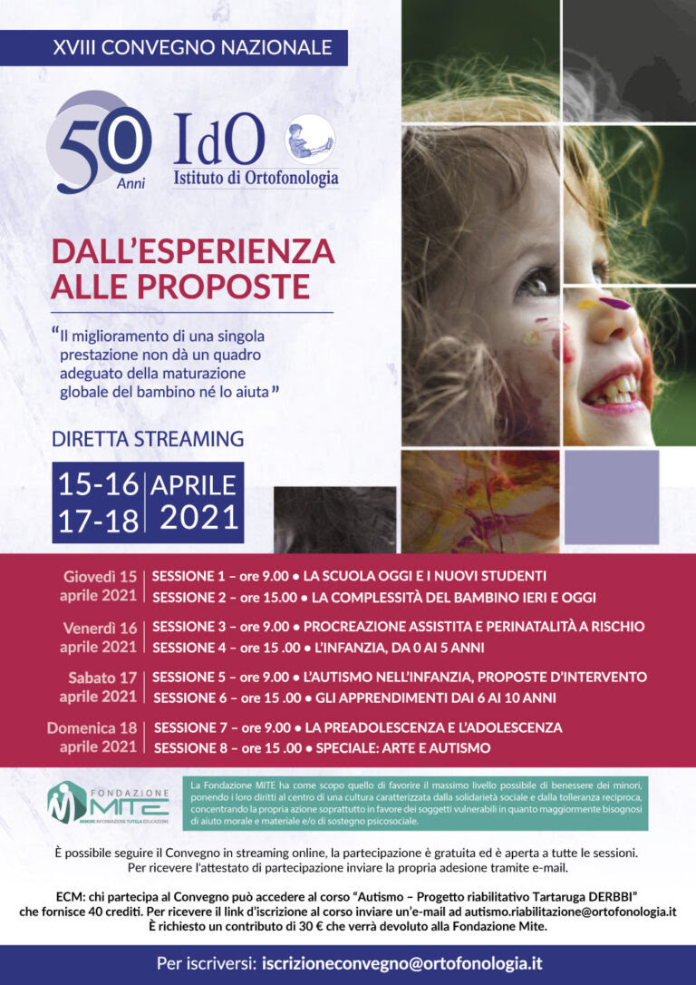 15-18 APRILE CONVEGNO ’50 ANNI IDO LO PSICOLOGO CASTELBIANCO: EVENTO GRATUITO PER INFORMARE GIOVANI PROFESSIONISTI