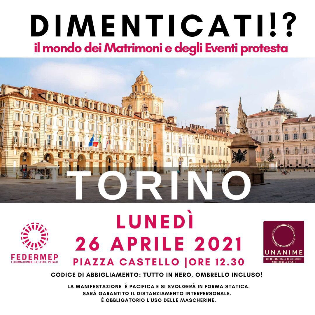 Dimenticati!?Il mondo dei matrimoni e degli eventi protesta
