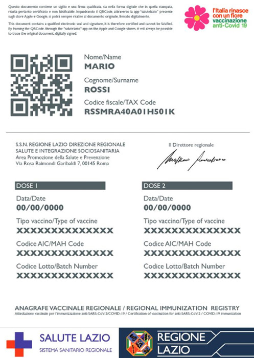 Vaccini: Lazio, consultati già oltre 100mila certificati