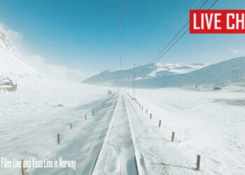Viaggio in treno Live dalla Norvegia. Viste mozzafiato