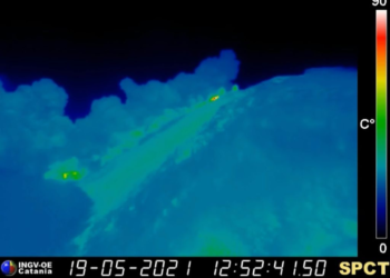 Stromboli: attività vulcanica del 19 maggio 2021