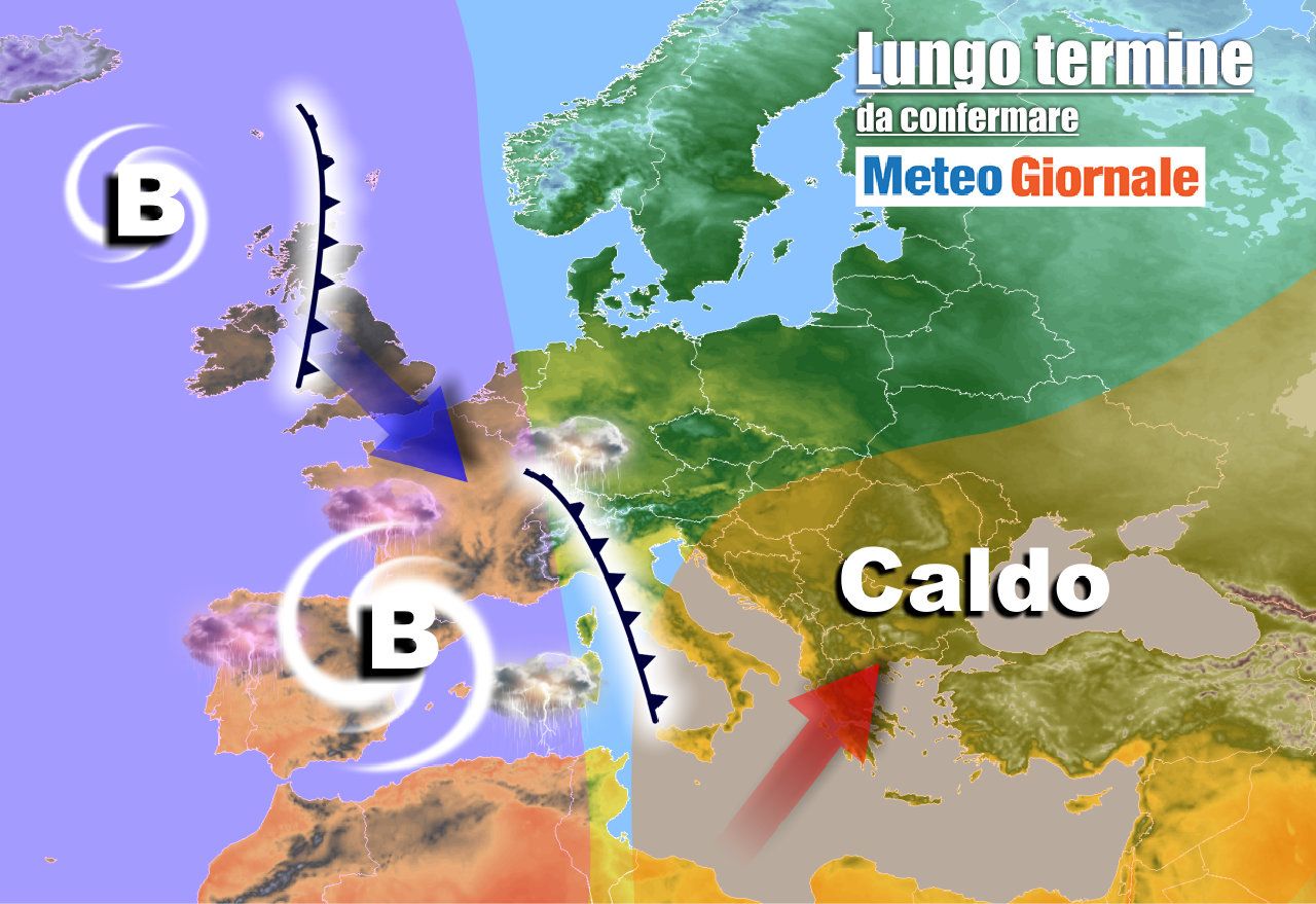 Meteo Italia al 16 maggio, CALDO forte seguito da BURRASCA
