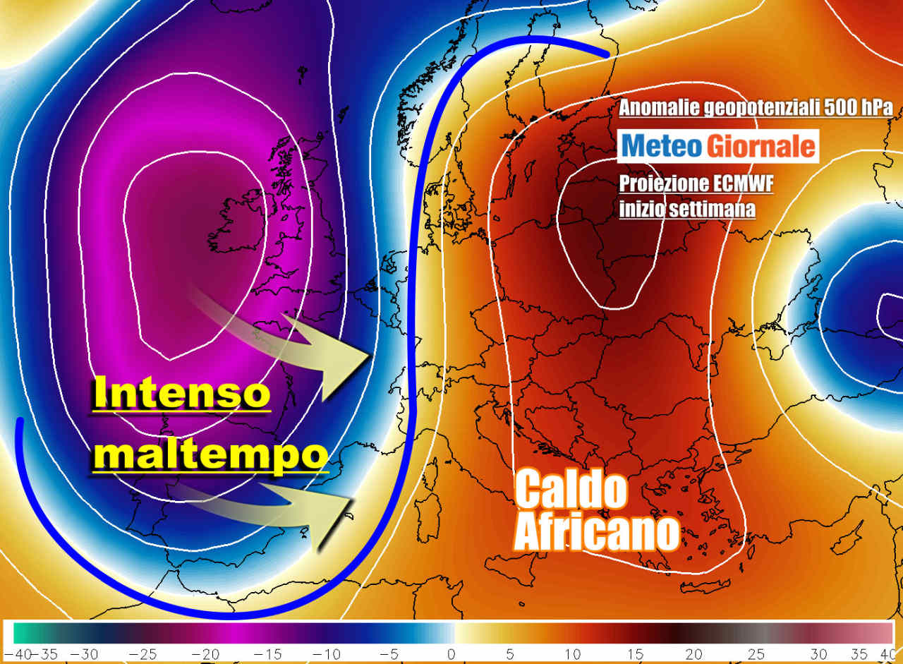 Meteo peggiora, perturbazione da lunedì. Super maltempo, nubifragi e grandine