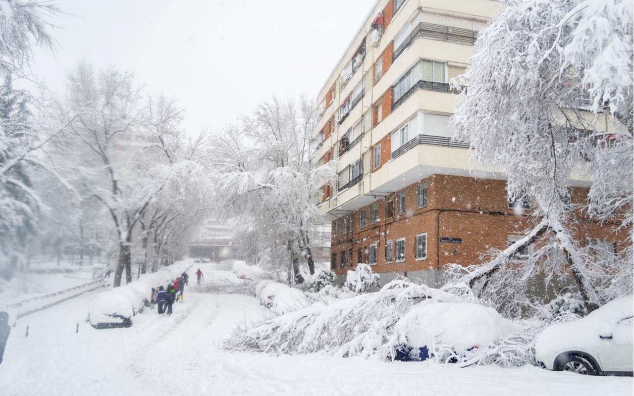 tempeste di neve europa centrale