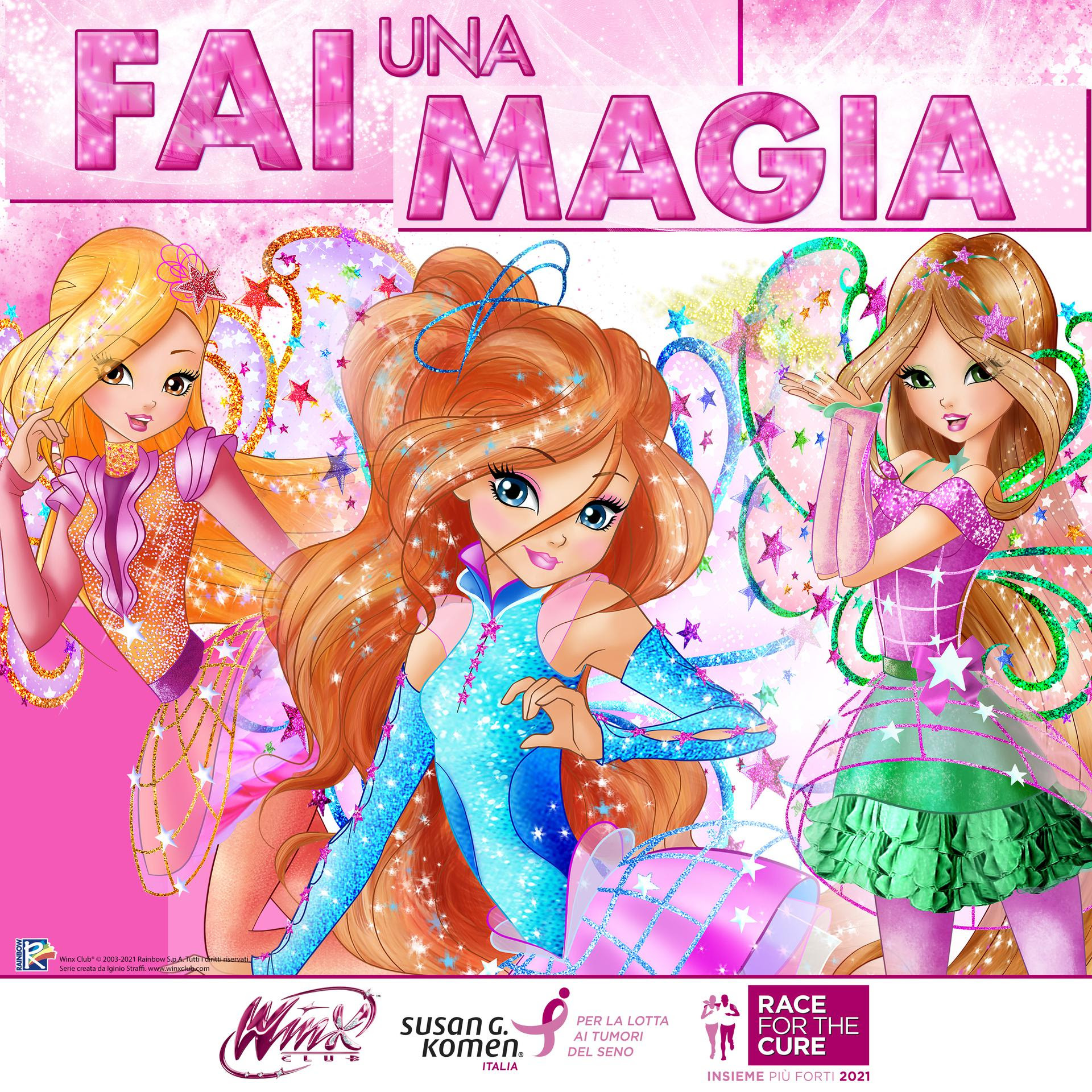 WINX e KOMEN insieme per la FESTA DELLA MAMMA: “Fai una magia” il regalo delle bimbe alle mamme, con l’aiuto delle fatine