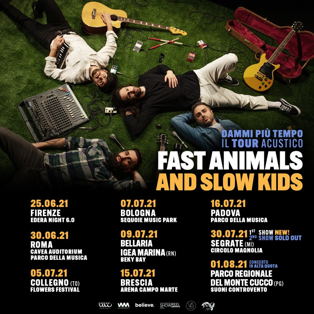 FAST ANIMALS AND SLOW KIDS FINALMENTE DI NUOVO SUL PALCO CON DAMMI PIÙ TEMPO – IL TOUR ACUSTICO