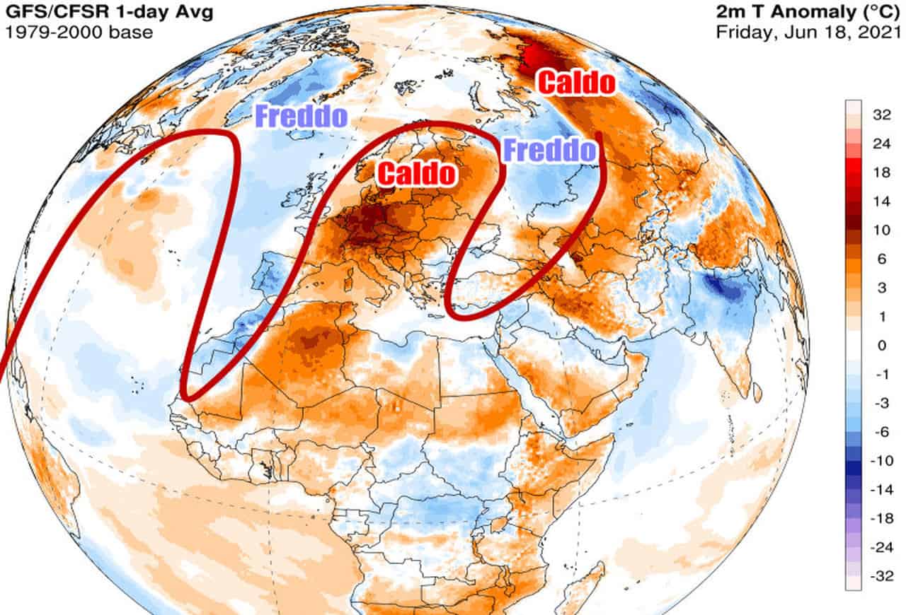 Caldo anomalo in gran parte d'Europa, con picchi anche record