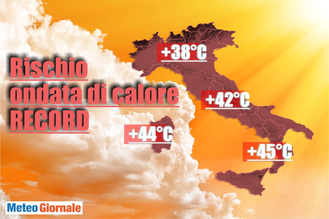 Meteo con caldo record.