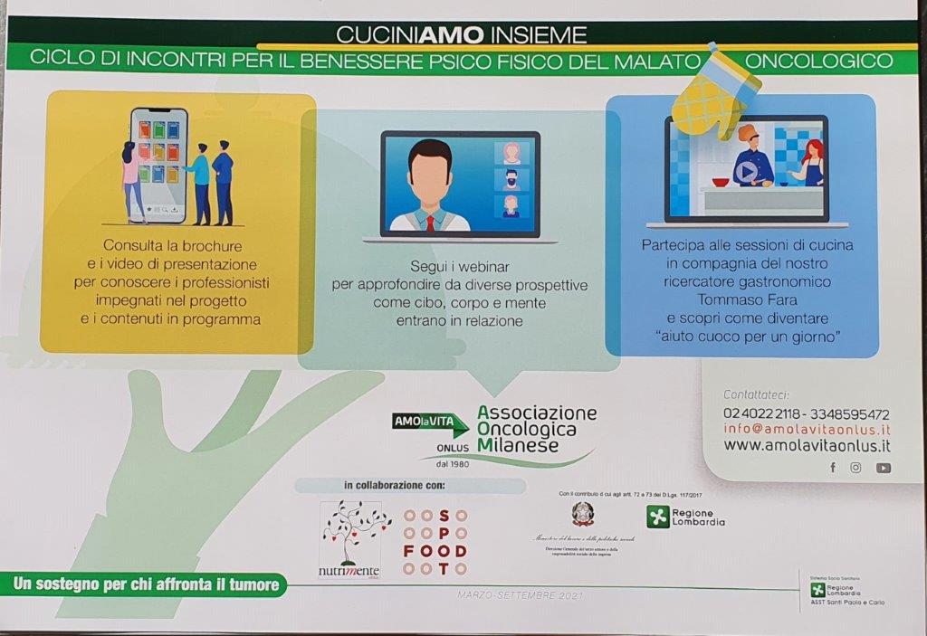 SOLIDARIETA’ per malati oncologici, lo chef Tommaso Fara insegna, ricette sane e gustose