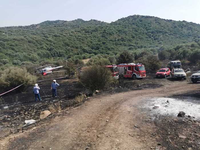 Elicottero antincendio cade in Sardegna, illeso il pilota